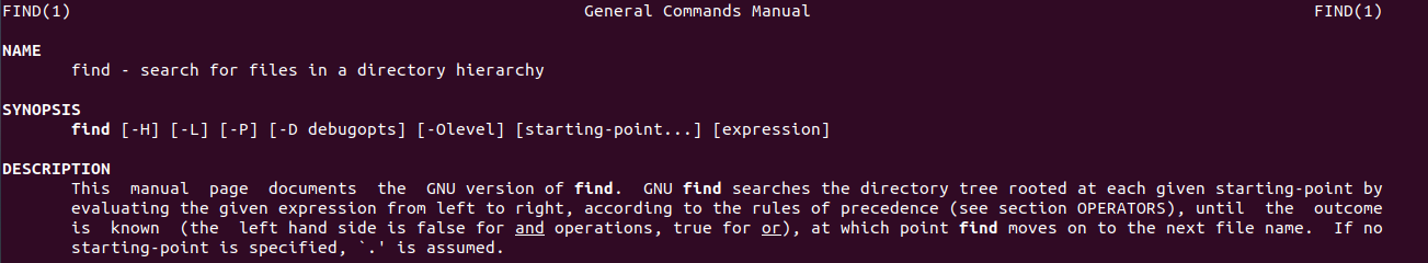 man command in linux