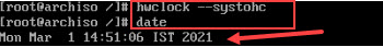 Setting Up Hardware Clock In Linux