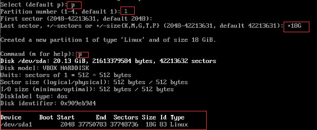 Creating Root Partition