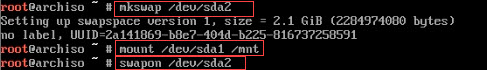 Mounting Swap Filesystem