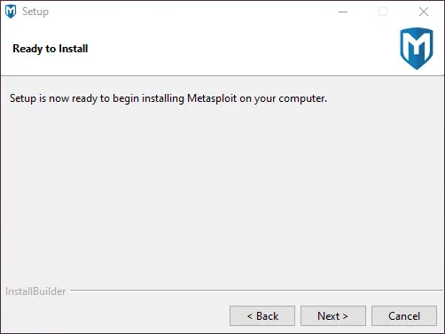 Ready to install Metasploit Framework