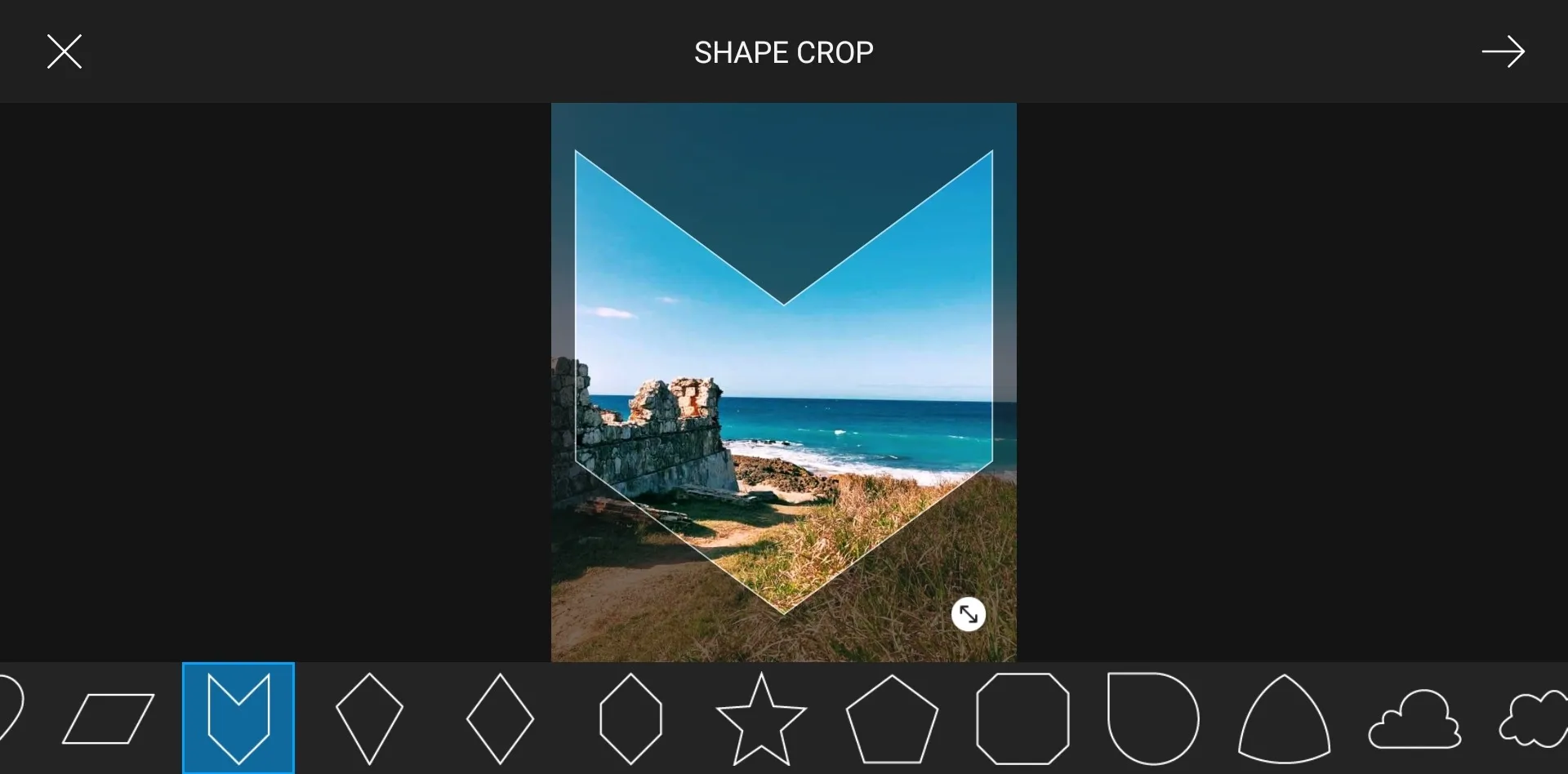 shape crop