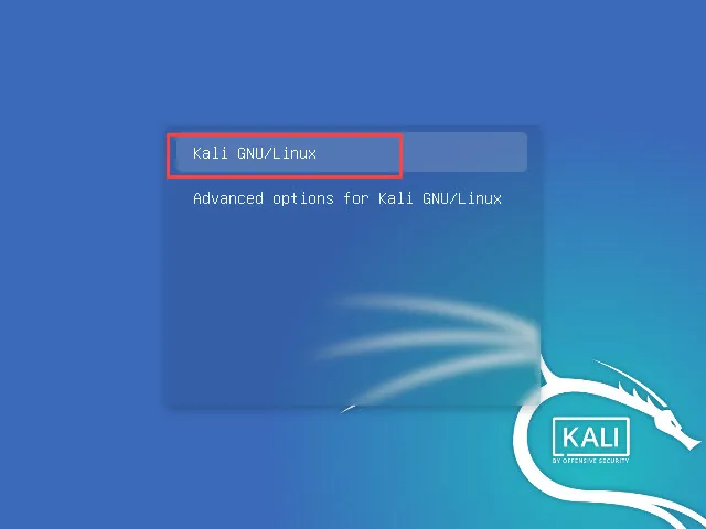 Kali Linux GRUB