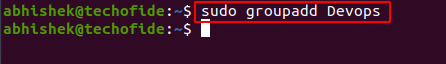 groupadd command in linux