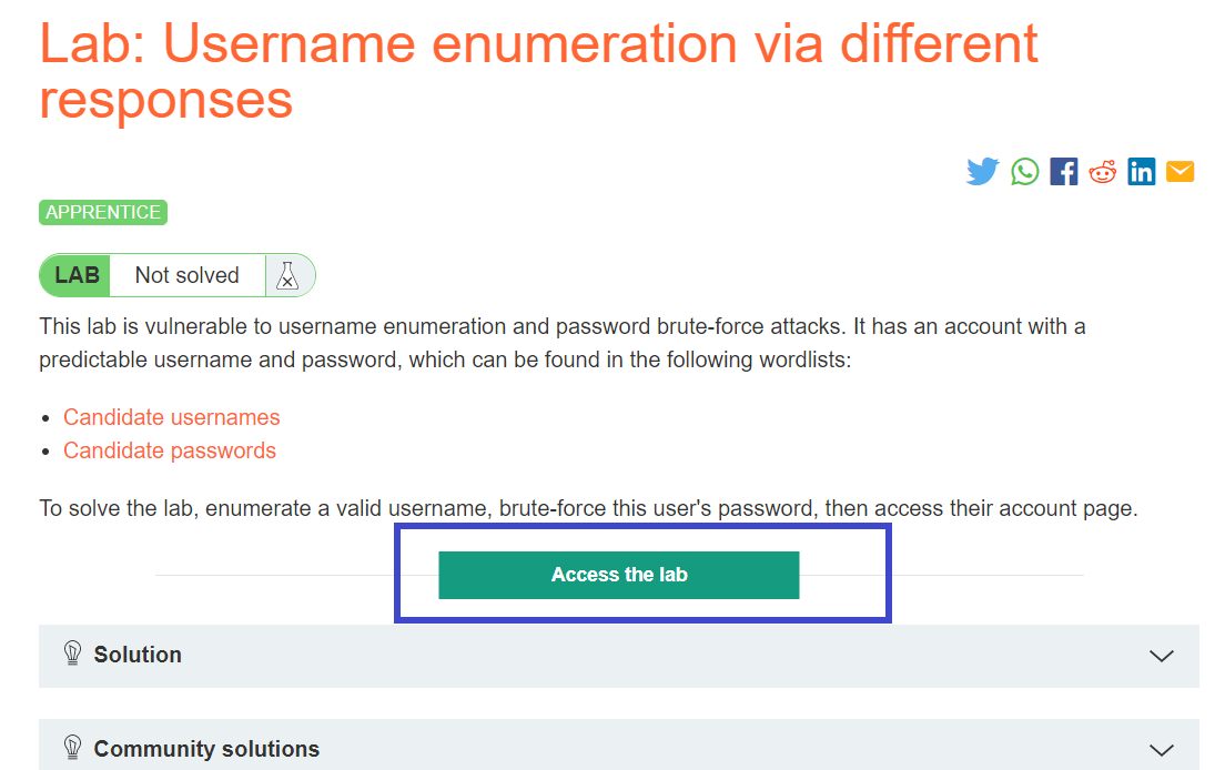 Burp Suite username enumeration