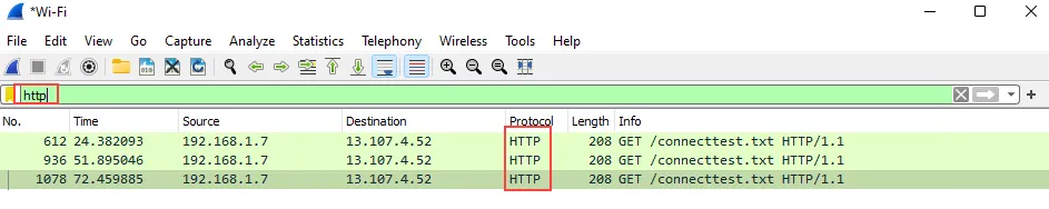 Wireshark filter by port name