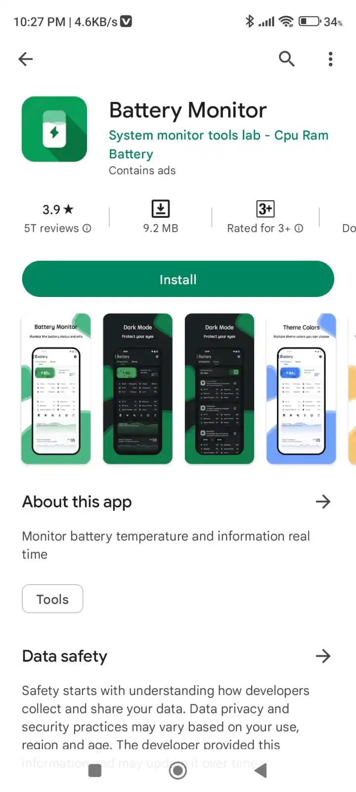 battery monitor application download from play store